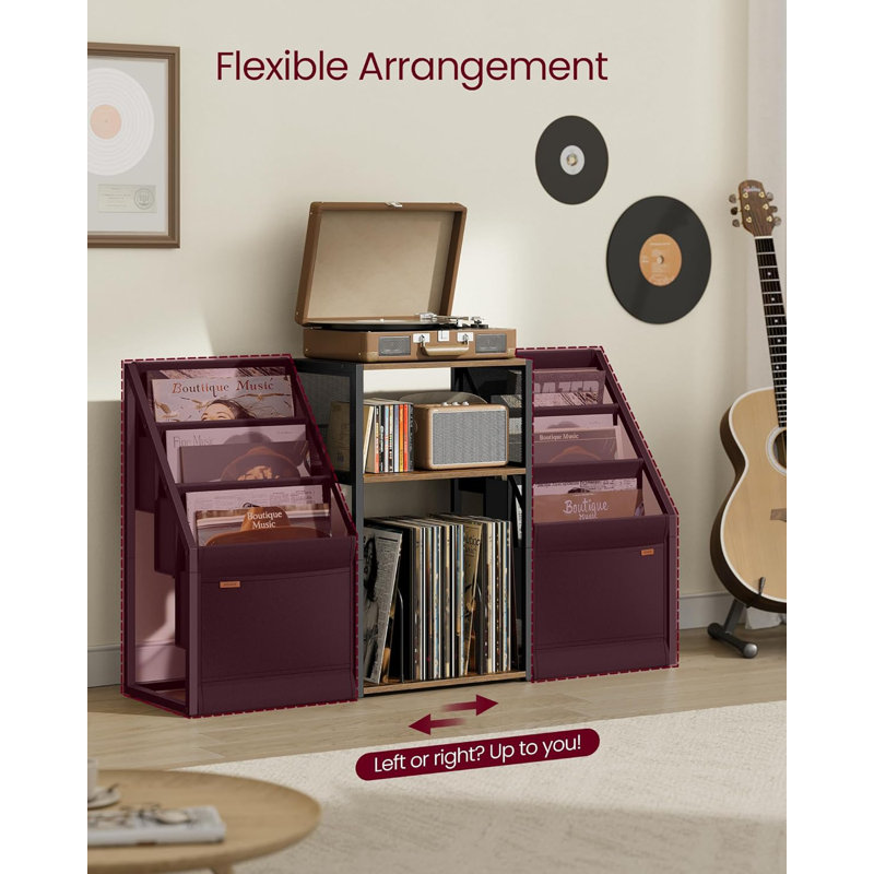 Support pour tourne-disque, table d'appoint à 3 niveaux