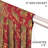 Damask Swag Window Valance in Red-89090650