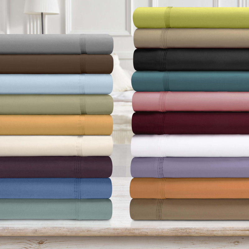 Aldin 650 Thread Count Certified Certified Egyptian Cotton Solid Color Pillowcase Set, King, Burgundy