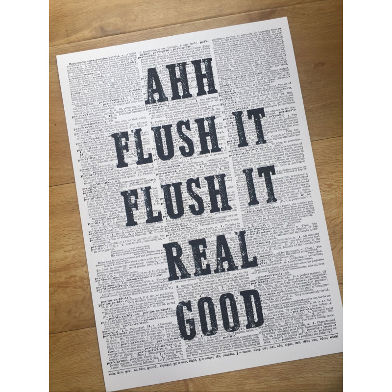 Flush It - No Frame Print