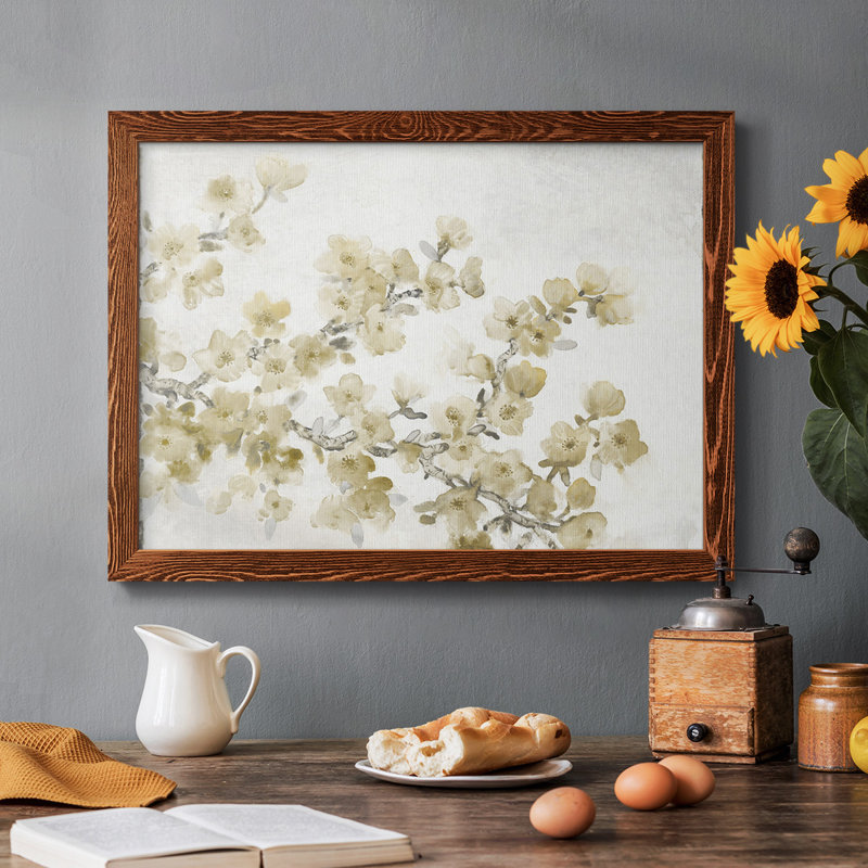 Composition neutre de cerisier en fleurs II, H 14 po x l 20 po x P 1,5 po, Érable