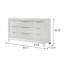 Commode 9 tiroirs blanche