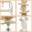 16.5cm Solid Wood Bird Play Centre