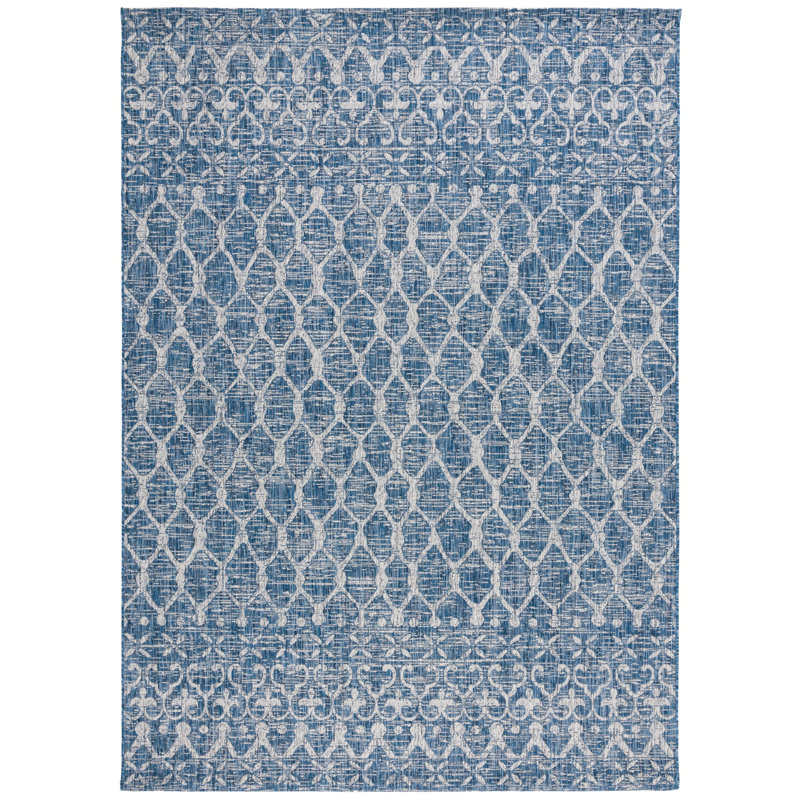Courtyard Performance Geometric Indoor/Outdoor Area Rug, Rectangle 8' x 11'