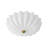 3-Light Opal Pleated Glass Semi-Flush Mount-931258422-931258420