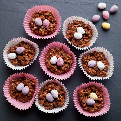 Chocolate Krispie Cakes - Photographie sur toile tendue