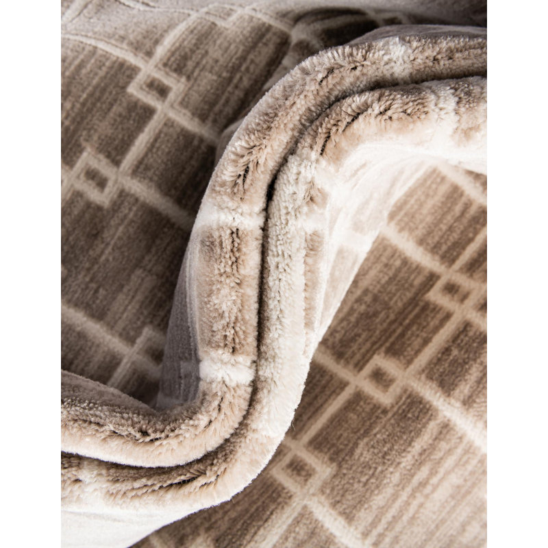 Jill Zarin Metropolitan Uptown Rug Beige, Square 10'