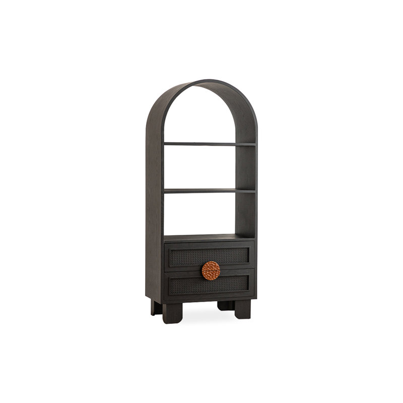 Noir massif + vitrines en bois manufacturé