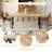 63" Wood Rectangle Dining Table Set, Farmhouse Kitchen Table Set For People-112015468-112547307