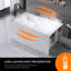 Baignoire de 51 po à surface solide matte, baignoire autoportante en pierre de résine à surface solide, baignoire de trempage à surface solide blanc mat, baignoire autoportante avec trop-plein et bonde escamotable, blanc mat