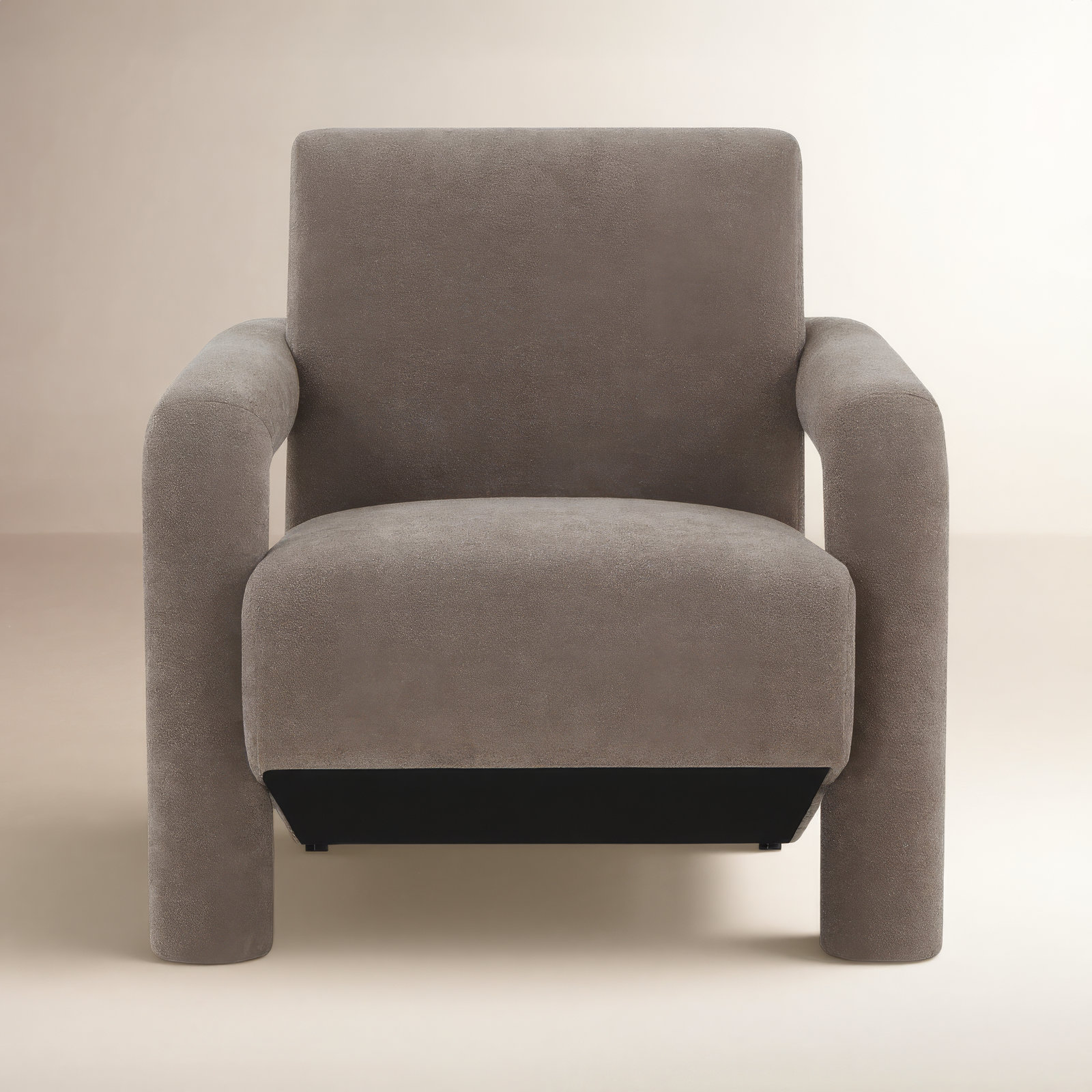 Batula Upholstered Armchair, Dark Brown 100% Polyester