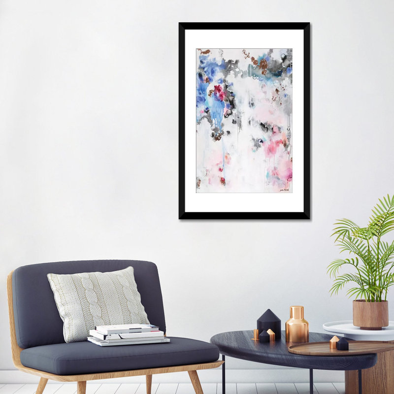 Starlit, reproduction d'art sur toile tendue, H 32 po x l 24 po x P 1 po, Papier d'art encadré noir, Blanc