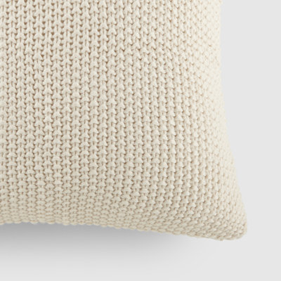 Textured Knit Throw Pillow