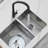 Builder STYLISH 28 inch Double Bowl 60/40 Reversible Undermount Steel Kitchen Sink with Grids and Strainers