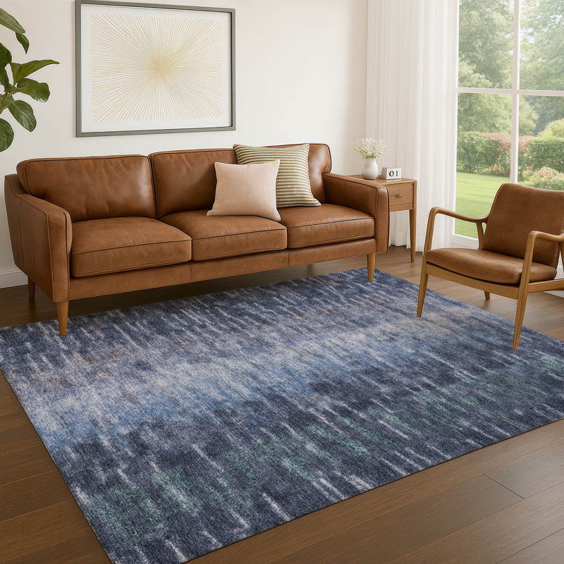 Tapis d'intérieur / extérieur lavable à la machine Hashlamoun ACN2318, Rectangle 10 pi x 14 pi