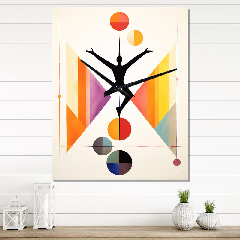 Minimalisme Yoga Inner Balance I - Horloges murales de yoga, Très grand