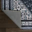 Tapis bleu marine / gris clair lavable à la machine Dalyan-1578680164