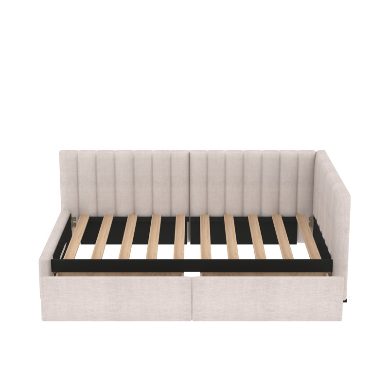 Jordyne Upholstered Daybed, Beige