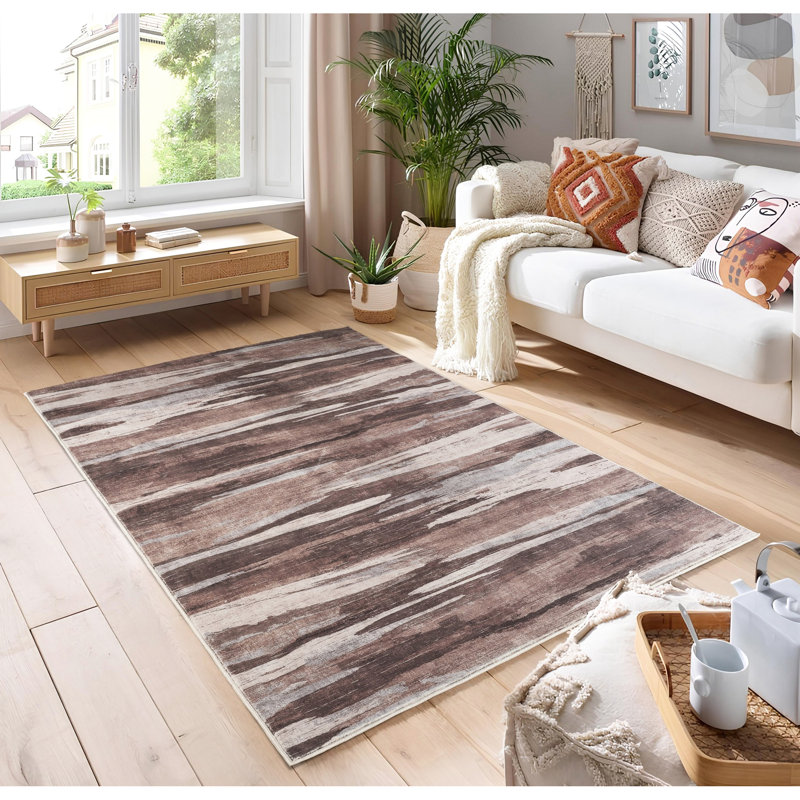 5 pi 3 po Tapis multicolore X 7, tapis élégant pour les espaces très passants et animaux de compagnie dans l'espace artistique