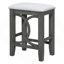 Ensemble de table de salle à manger à hauteur de comptoir 3 pièces Farmhouse avec port USB et 2 tabourets rembourrés-1924147389-1924147391