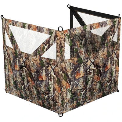 Abri de camping portable camouflage, tissu Oxford, conception transparente