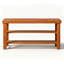 Banc de rangement pour chaussures à 2 niveaux en bambou, banc de rangement pour chaussures avec étagère de rangement, organisateur à surface plane pour vestibule, vestibule et buanderie