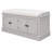 Linen Blend Upholstered Storage Bench-1202489371