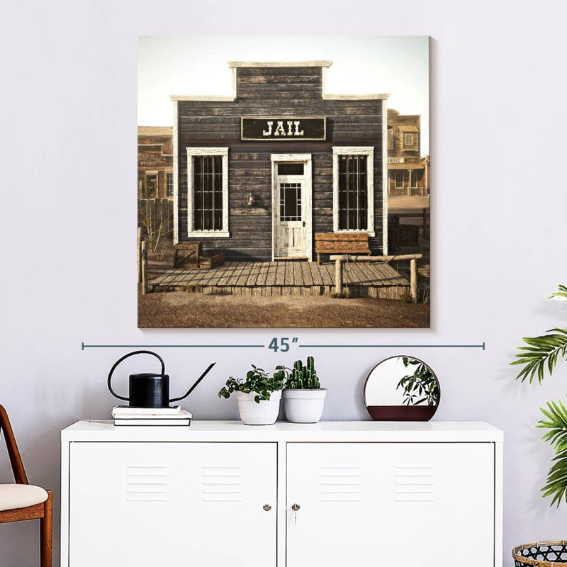 Lelar Western Jail, 33" H x 33" W