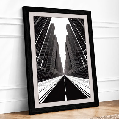 Urban Canyon Modern - Framed Print