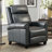 33.5" Wide Classic and Breathable Top Grain Genuine Leather Pushback Recliner-1712034031