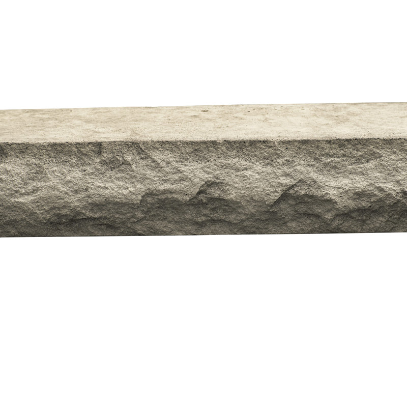Tablette de manteau de cheminée en pierre naturelle non-combustible, Brume, 72"