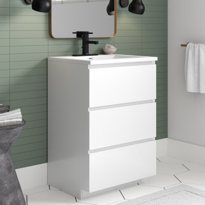 Ensemble de meuble-lavabo simple 24 po Hridhaan