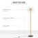 Saterfiel 160cm Gold/Black Standard Floor Lamp