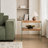 MDF Sidetable, Small Tea Table, Walnut Night Stand Tempered Glass Sofa Table