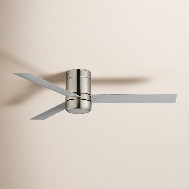 52'' Ceiling Fan with LED Lights, Satin Nickel