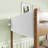 Twin Over Twin Bunk Bed With Boucle Upholstered Headboard And Footboard,Ladder, Safety Guardrails,Rubber Wooden Bunk Bed,Natural