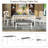 6-Piece Dining Table Set with Bench