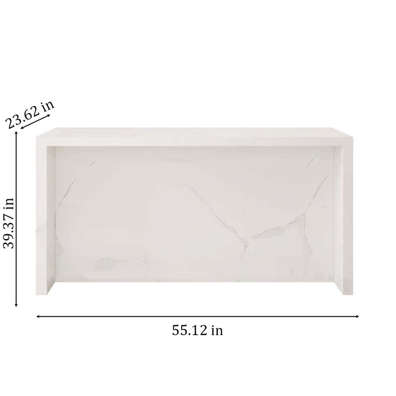 Îlot de table Rock Slab, îlot de cuisine de luxe
