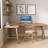 Solid Wood L-shaped Desk-2041207343