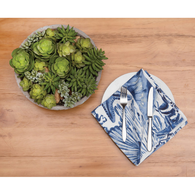 Blue Coast Shells Cotton Napkin