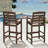 Wolak HDPE Outdoor Tall  Adirondack Chair With Table-461460485