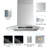 VIKIO 30" 600 CFM Ducted Wall Mount Range Hood in Stainless Steel with LED Lights, Baffle Filter and Gesture control
