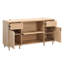 Finition érable pour compléter le décor de diverses pièces de la maison, deux tiroirs, tablettes réglables, gestion des câbles intégrée, assemblage facile avec la maison et l'espace de travail bien rangé, grande surface, glissement solide