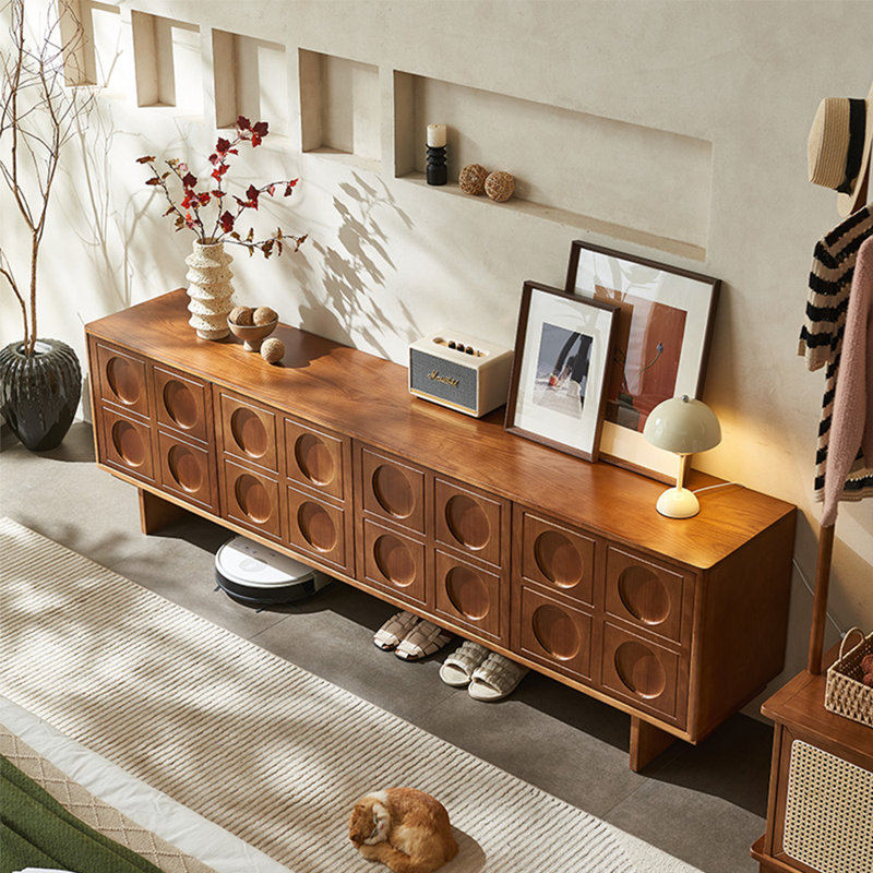 Meuble télé de style médiéval, 70.87", Brun