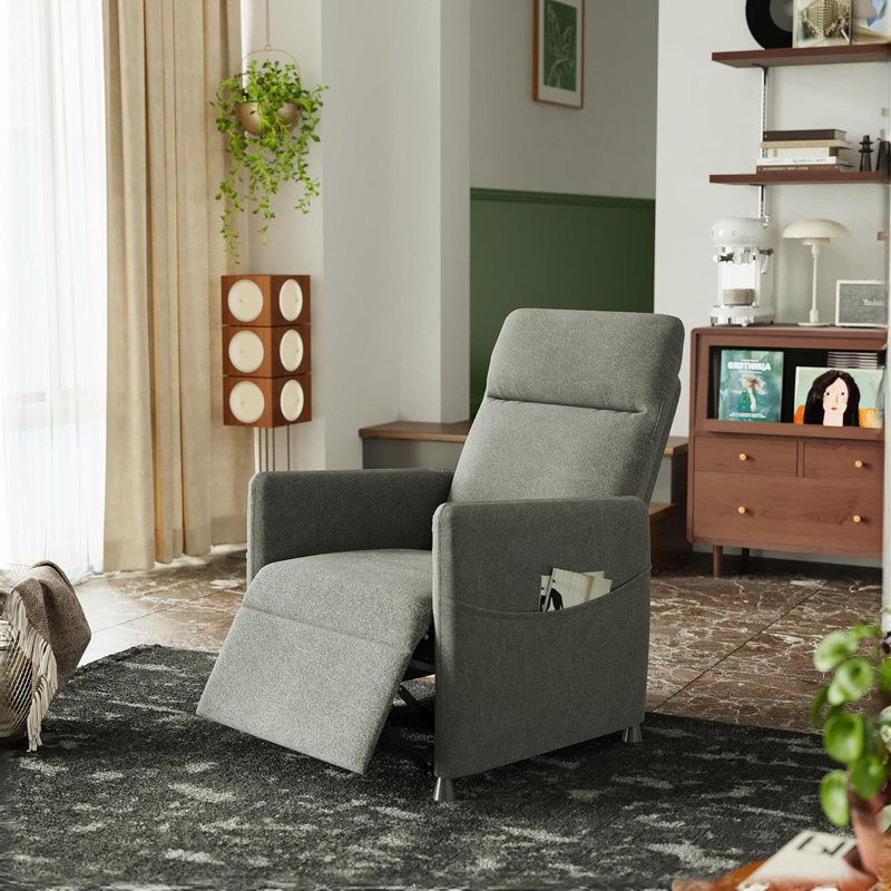 Fauteuils inclinables électriques pour adultes, Velours gris velours