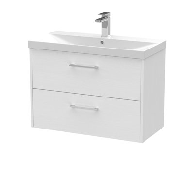 Juno 800mm Single Bathroom Vanity with Integrated Vitreous China Basin