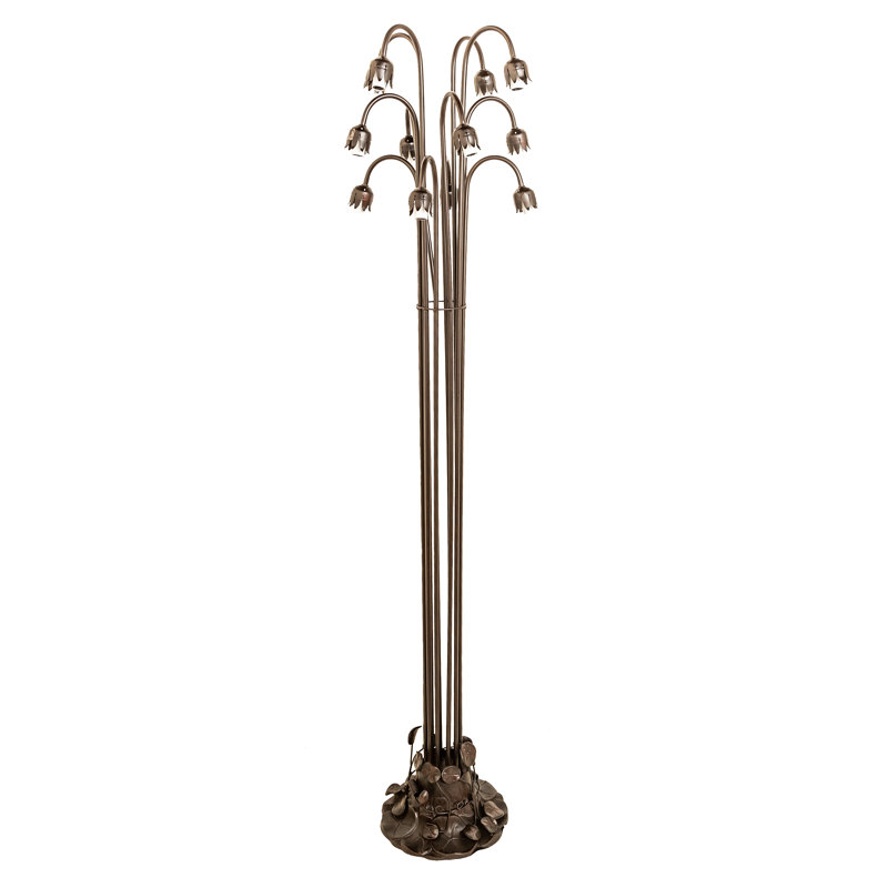 Bueche Tree Floor Lamp, Green/Amber