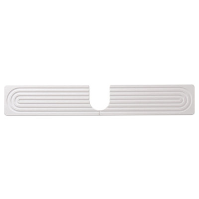 Faucet Mat Set of 2 for Kitchen & Bathroom Sink | 23.6” x 4” White Diatomite Stone Drying Mat, Super Absorbent Fast Drying Sink Splash Guard & Counter Protector