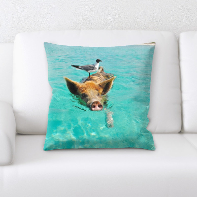 Microsuede Reversible Throw Pillow