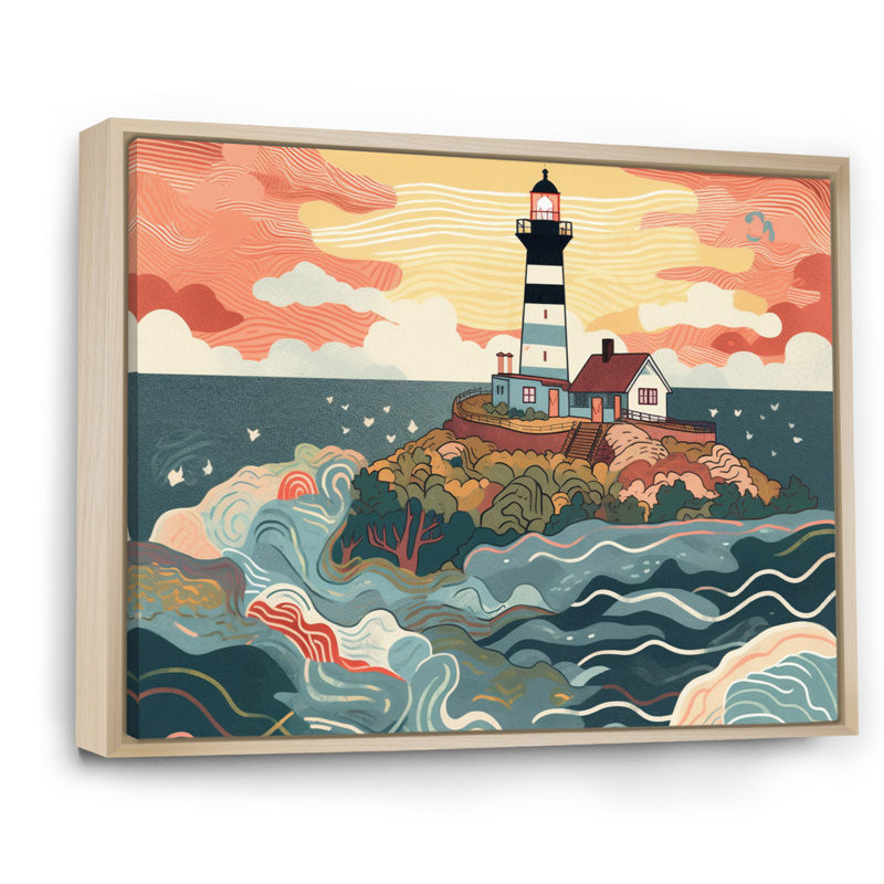 Phare côtier I, Cadre naturel flottant, H 12 po x l 20 po x P 1 po